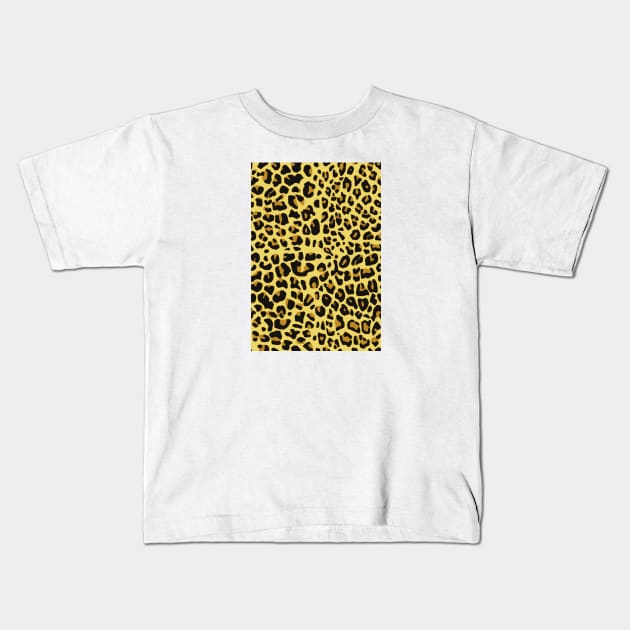 Cheetah Animal Print Kids T-Shirt by AnimalPatterns